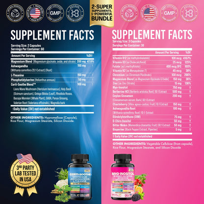 Natura Cortisol & Myo-Inositol Supplements